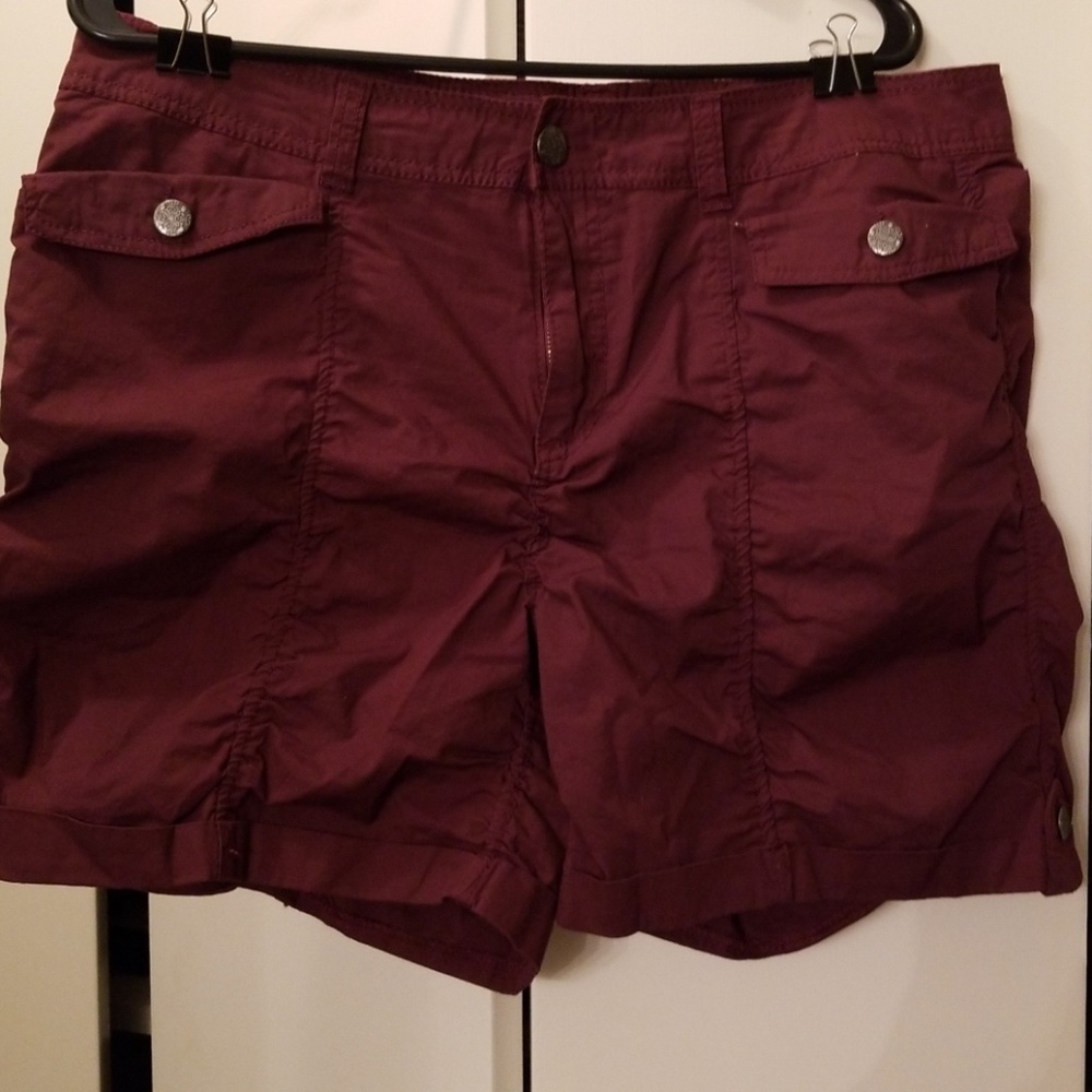 Burgundy Cargo Shorts